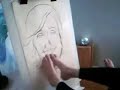 Ellen DeGeneres Caricature drawn with my feet
