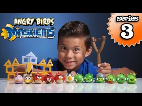 bird - More Mash'Ems videos: Angry Birds Space Mash'Ems: http://youtu.be/bJCDeDG6mik Angry Birds Mash'Ems series 1, Splat Balls, Splat Catch and Splat Target Zone: ...