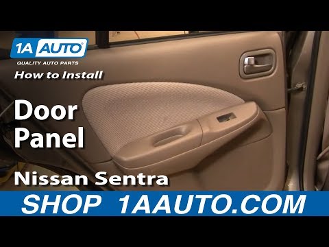 How To Install Replace Remove Rear Door Panel Nissan Sentra 00-06 1AAuto.com