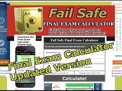 how to calculate a final exam grade