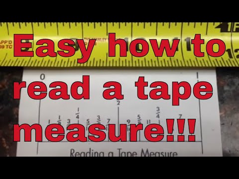 how to read tape measure