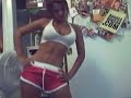 hot babe stretching on webcam