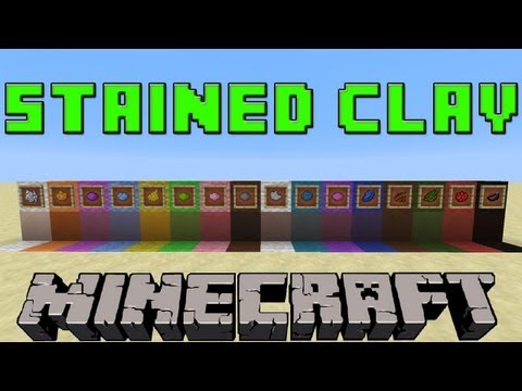 how to dye clay minecraft