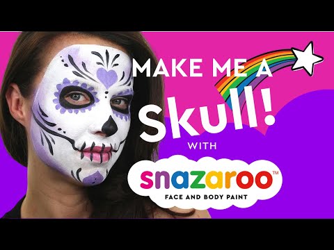 how to apply snazaroo face paint