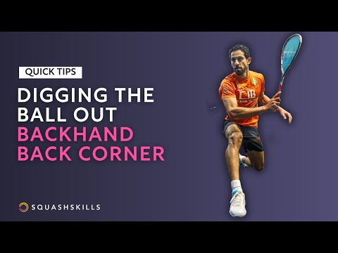 Squash tips: Back corners coaching session with Jesse Engelbrecht - Digging out
