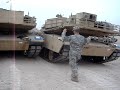 Moving a tank in Kuwait. Moving a tank in Kuwait.