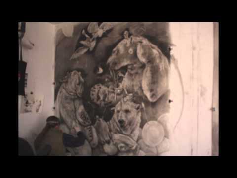khare - This video is a time-lapse showing the process in which Adonna Khare's drawings come together. Overall the size is 8ft tall by 12ft wide carbon pencil on pap...
