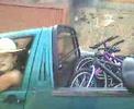 Passeio ciclistico no horto