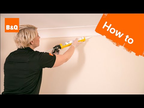 how to fit polystyrene coving
