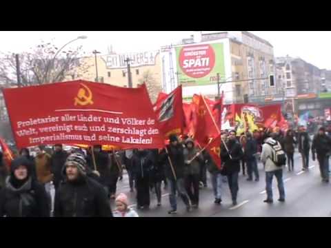 Berlin 2016: Lenin-Liebknecht-Luxemburg Demonstrati ...