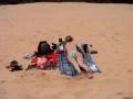 Girl beach Ass Sunbathing Bikini Fart Farting Flatulence