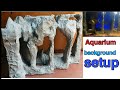 Diy Aquarium Background Styrofoam And Quikwall Cement