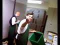 Cleaning Bins at work