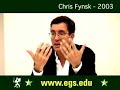 Chris Fynsk Talk at European Graduate School 2003 Chris Fynsk Talk at European Graduate School 2003