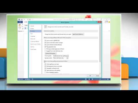 how to turn spell check on in word 2013