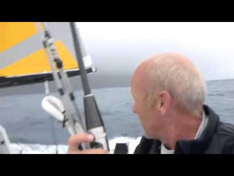 Mike Golding & Gamesa Race Past Tristan da Cunha