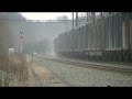 I was out with my friend Eric (o00o00ozy), and we had to do a double take when we heard what was leading 65J. This was truly the only time this will probably happen on Norfolk Southern. Two of the six Ex-Erie Lackawanna SD45-2s that Norfolk Southern owns were leading unit trash train 65J, and for once were able to let their horses run in Notch 8. This power is usually down on Conrail shared assets locals in NJ, so this is extremely rare...let alone they led a mainline train. Despite the engines getting rebuilt and losing their original 20 cylinder ones, the 16-645 they had installed still kicks ass. 1705 still has a great sounding RS3L as well. The power was NS SD45-2#1705( Ex -Conrail#6666/nee EL#3681 ) NS SD45-2#1702(Ex- Conrail#6659/nee EL#3674)