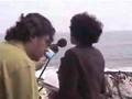 Rita Dove reading her poetry at Pablo Neruda's grave