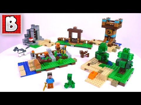 LEGO Minecraft The Crafting Box 2.0 Set 21135 | Unbox Build Time Lapse Review