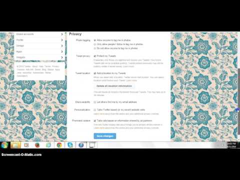 how to make twitter private