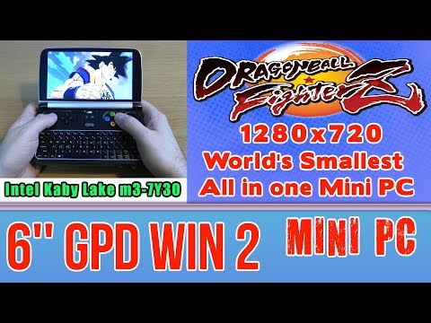 GPD WIN 2 Dragon Ball FighterZ on Handheld Mini PC - 256 GB SSD 8GB RAM Intel Core m3-7Y30 HD 615