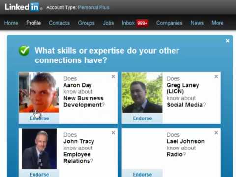 how to see endorsements on linkedin