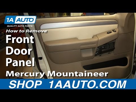 How To Remove Install Passenger Front Door Panel Mercury Mountaineer