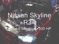 Skyline e Silvia acelerando em Curitiba. Escute o motor.