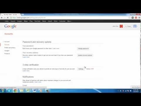 how to change google password