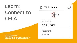 How do I connect CELA to EasyReader? - EasyReader App Tutorial
