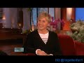november 18, 2008 season 6 episode 52 hugh laurie and ellen chats about moving to the usa. then hugh gets into the dunk tank for charity.