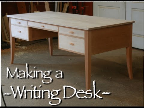 furniture - This video shows the making of a Custom Writing Desk. This Writing Desk is handmade of solid cherry and tiger maple. Each species was consecutively cut from ...