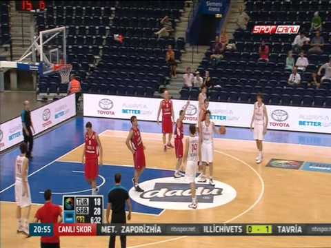 2012 Fiba U16 European Championship Men Semifinal Turkey 67 - 62 Serbia 2nd Quater
