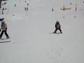 Tieg first day of ski school