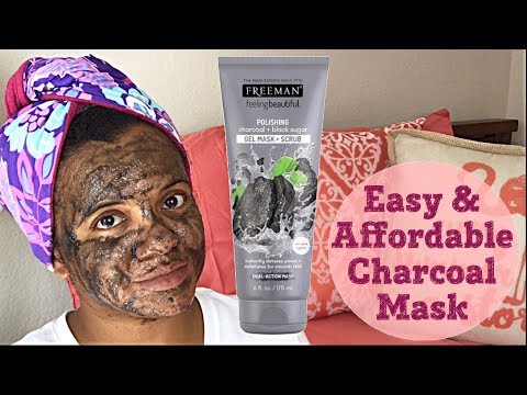 Freeman Charcoal and Black Sugar Gel Mask Scrub | First Impression & Review