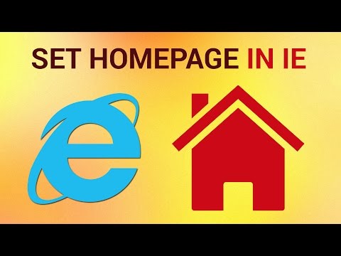 how to set homepage