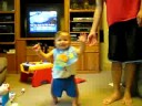 John learning to walk