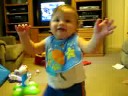 John learning to walk