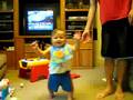 John learning to walk
