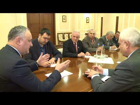 Igor Dodon a avut o întrevedere cu Consiliul Bătrînilor din Găgăuzia.