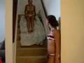 marely and tara going down stari