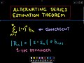 Alternating Series Estimation Theorem