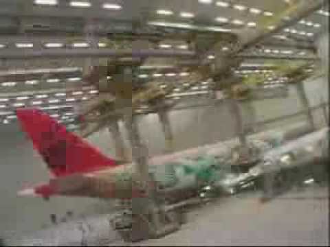 Airbus A330 dragonair assembly and painting