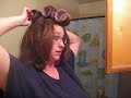 Hair Straightening using Curlers ~ My first try!!