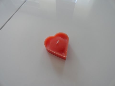 DIY Kerze gießen mit Backform - Kerzen einfach selber machen /Tutorial Deko Herz Kerze