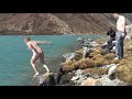 Nude Swim Gokyo Lake Nepal 4750m (Khumjung)