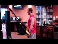 TRX Muscle Ups - Starting at a 45degree angle with arms extended in front of you, keep your arms straight, muscle up by forcing your hands downward to the outside of your hips.