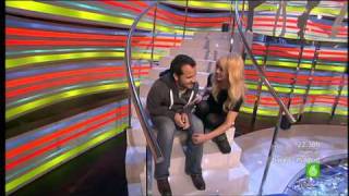 Guy gets hit in the nuts with a pole on TV, his voice changes