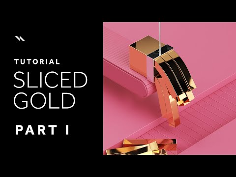 Sliced Gold | Cinema 4D tutorial - Part I