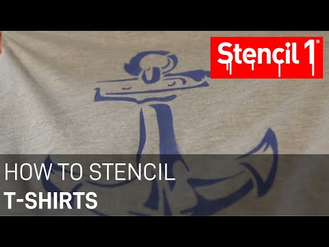 how to paint a t-shirt with stencils